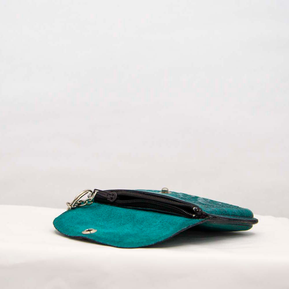 Genuine Leather Coin Purse,All Handmade By Mexican Artisans From Chiapas,Silk And Cotton String. 
