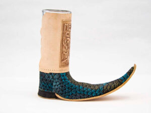 handmade-mexican-hand-tooled-leather--mini-pointy-boot-tequila-shot-glass-002