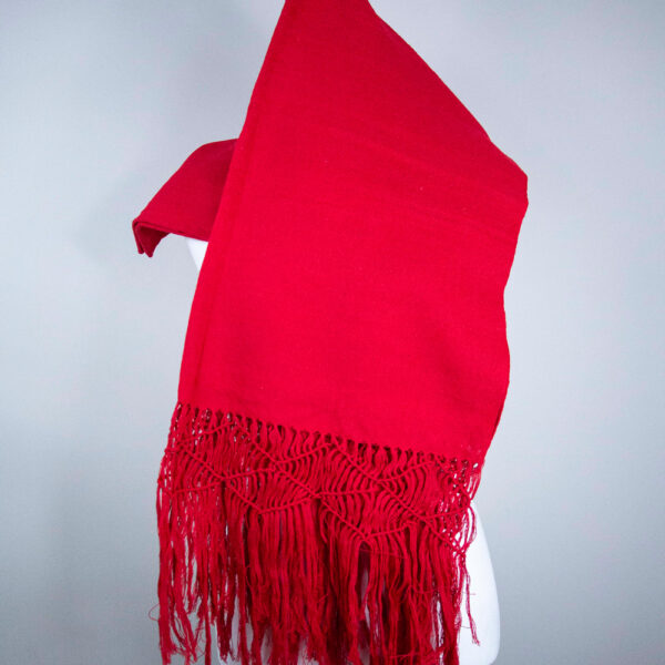 Handmade Mexican Woven red 100% Artisanal Cotton